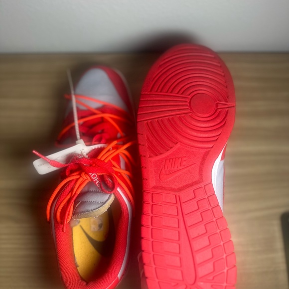 Off White X Dunk Low  Nike Dunk Low X Off-White University Red